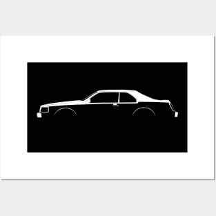 Lincoln Continental Mark VII Silhouette Posters and Art